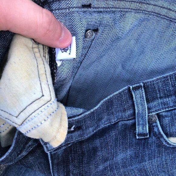 Rock & Republic Embroidered Jeans Size 31 Blue - Picture 8 of 9